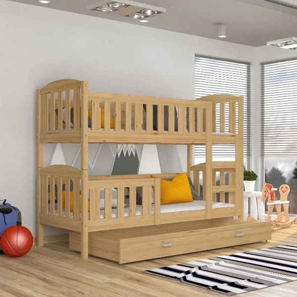Wood Kids Bunk Bed
